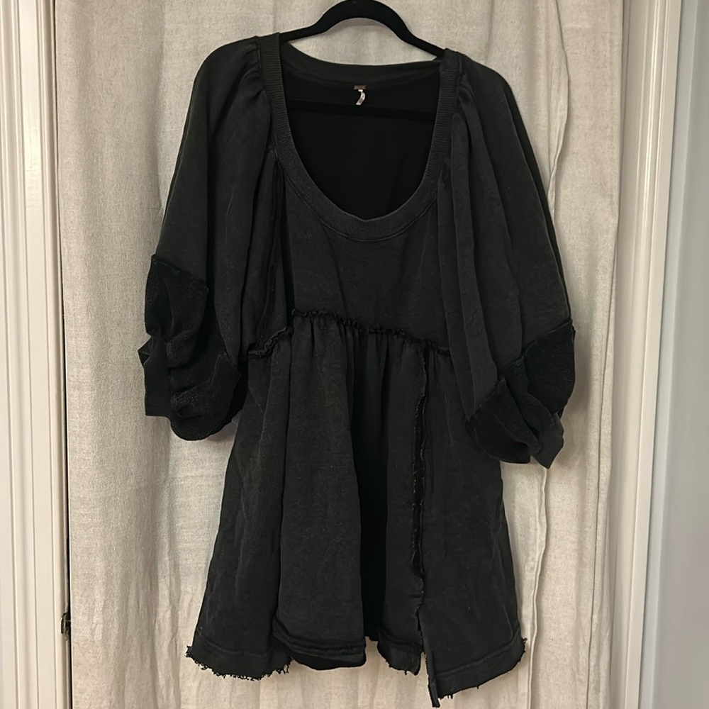 Free People Black Mini Dress